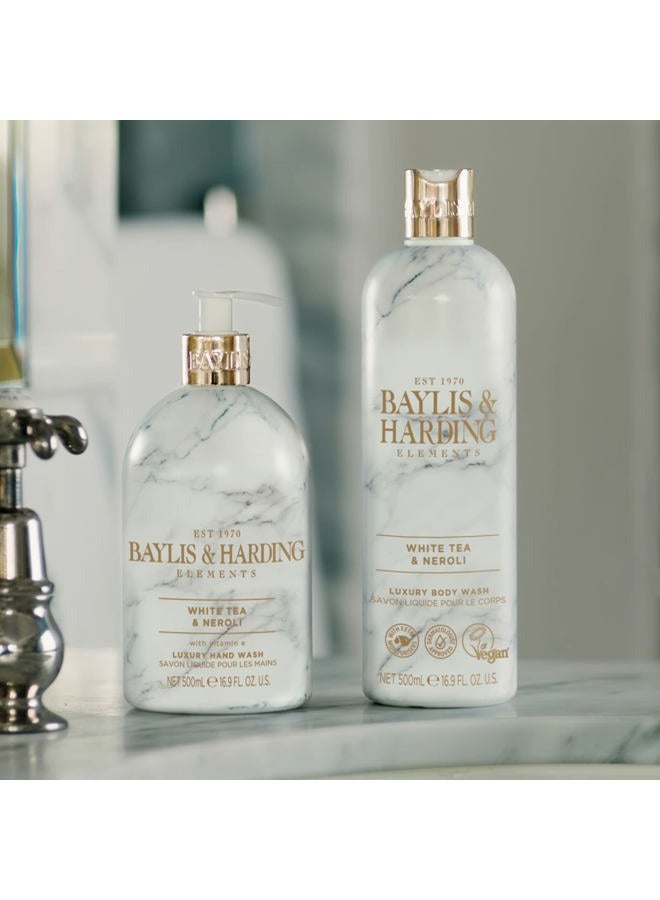 Baylis & Harding Liquid Hand Soap Wash with Dispenser, Elements, White Tea & Neroli, 16.9oz/500ml (3-Pack) - Image 5