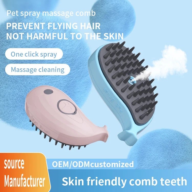 Y&D Electric Cat Steam Brush - Silicone Pet Massage Comb with Water Spray for Brushing & Grooming - Cat Hair Remover Brushes - Image 5