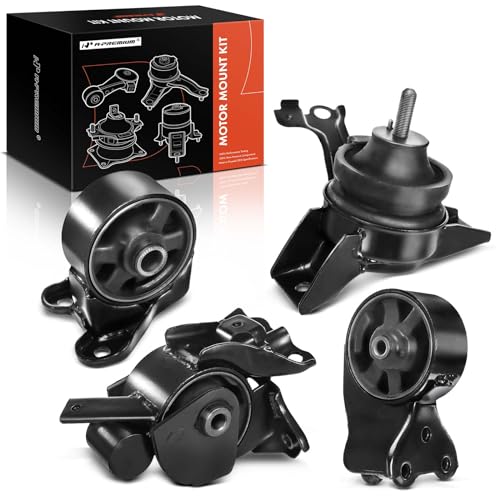 A-Premium 4PCS Engine Motor Mount and Transmission Mount Kit [Automatic Transmission] Compatible with Hyundai Elantra 2001-2006, Tiburon 2003-2005, L4 2.0L, DOHC, Replace# 219102D000, 218302D050 - Image 1