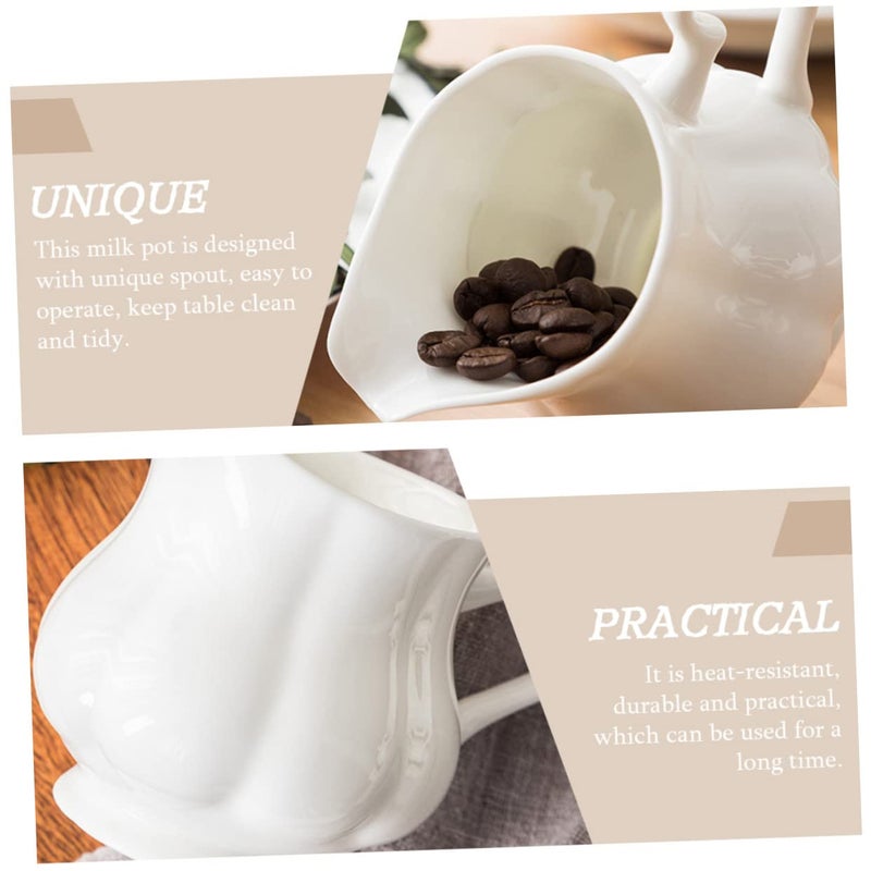 Ceramic Milk Frothing Pitcher Coffee Art Sauce Jug Cute Cafe Beverage Cup - Image 3