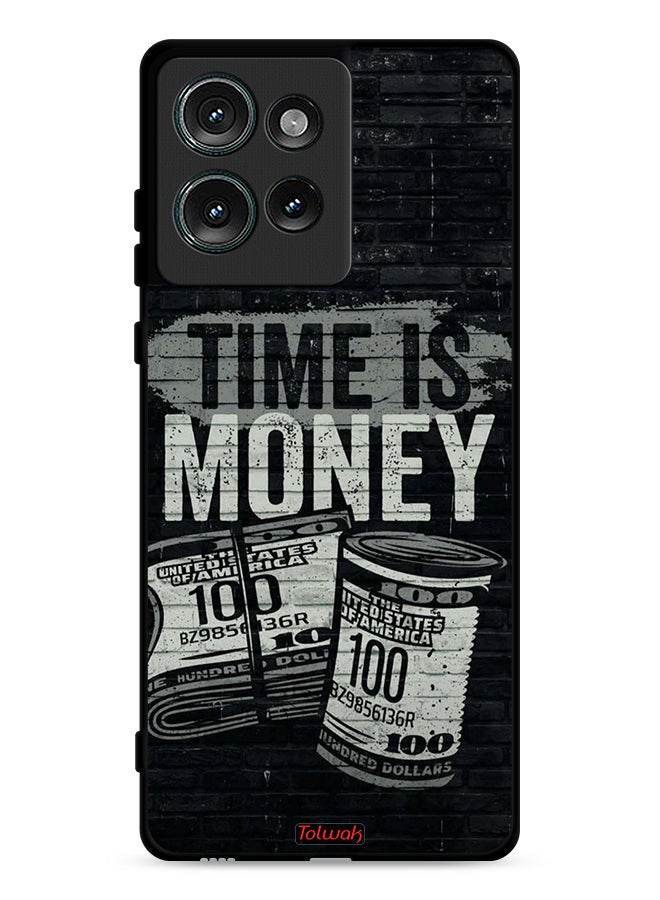 Tolwak Motorola Edge 50 Protective Case Cover Time Is Money - Image 1