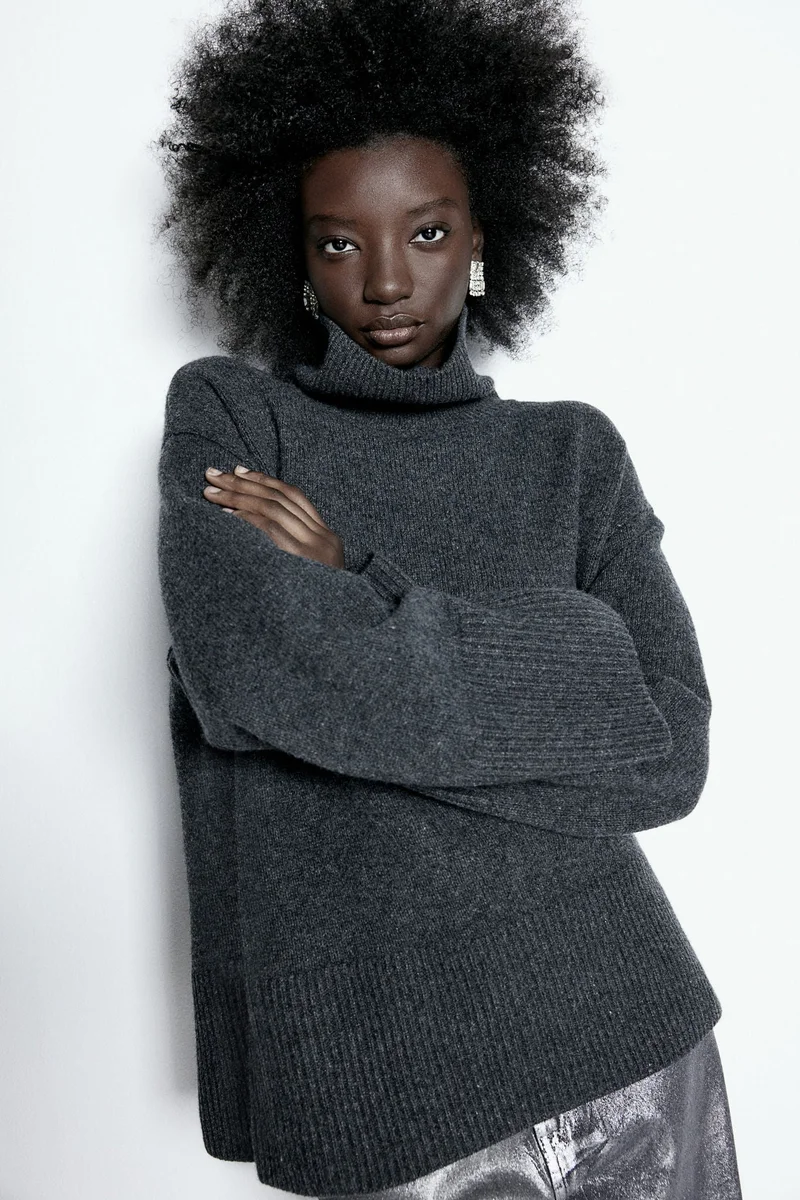 H&M Cashmere-Blend Turtle Neck Jumper