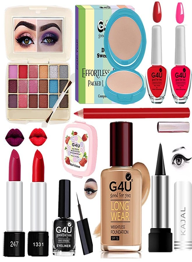 G4U Makeup Set for Women, Makeup Full Kit for Beginners & Professionals, Travel Makeup Set for Girls |Pack of 11 pcs|P120747 - Image 1