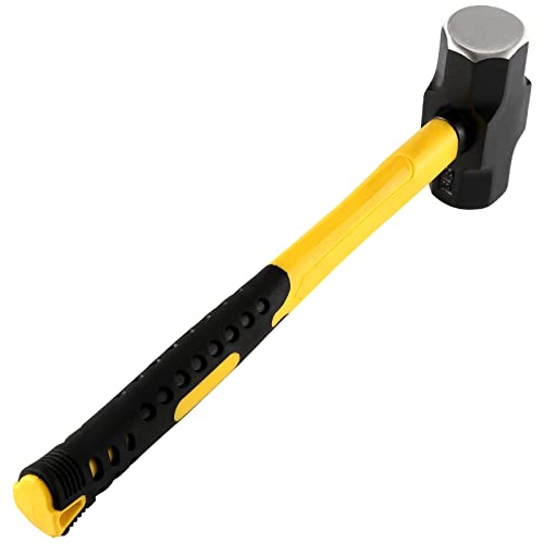 PINGEUI 2 Packs 3 lbs Sledge Hammer, 14 Inch Heavy Duty Drilling Hammer, Carbon Steel Crack Hammer with Shock Absorbent Handle for Construction, Home Improvement, Maintenance - Image 5