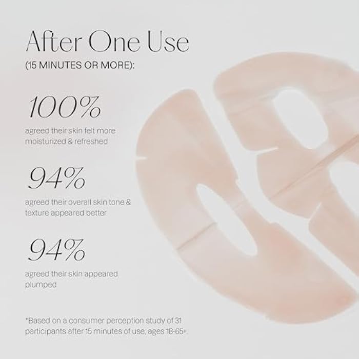 Karuna Skin - COLLAGEN Face Mask Sheets, Hydrogel 2-Piece Facial Mask, Age-Defying, Hydrating, Rejuvenating & Moisturizing Skin Care Essential That Targets Fine Lines & Wrinkles, 1 Pack - Image 4