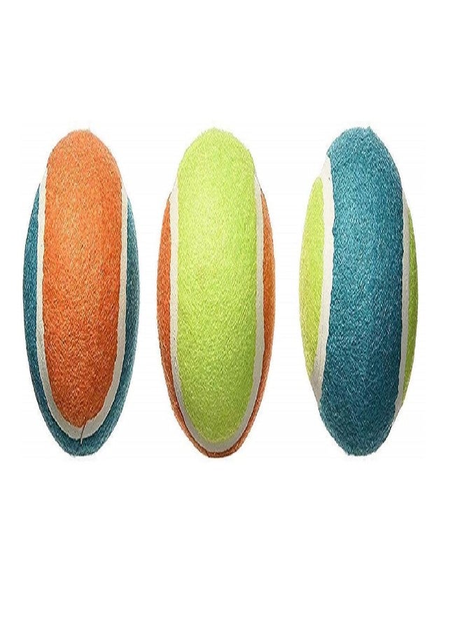 V4L Rubber Cricket Tennis Ball Light Weight, Cricket Rubber Heavy Weight Tennis Ball Multicolour (Pack Of 3) - Image 2