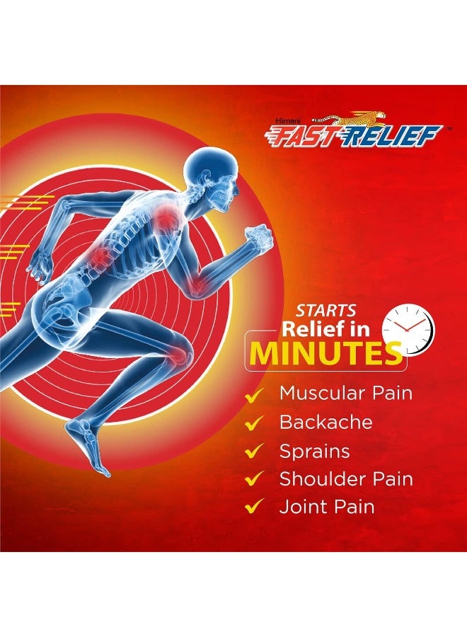 Himani Fast Relief Pain Relief Patch Relief From Backache Muscle & Joint Pains And Sprains In Minutes 14 X 10Cm 2 Patches - Image 3