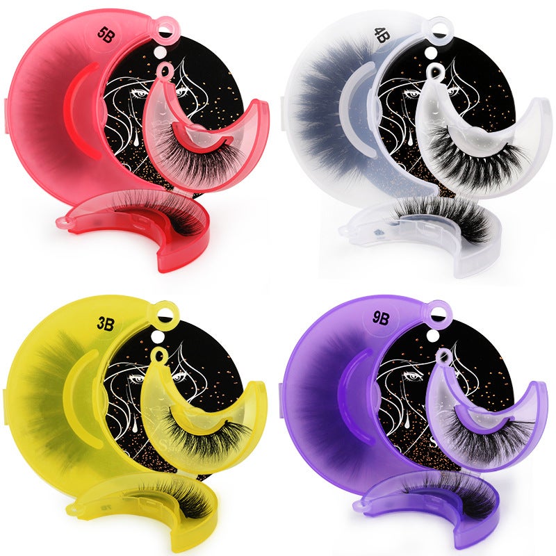 Cross-Border New SHIDISHANGPIN 3D Mink Fur False Eyelashes, Dense Multi-Layered Lashes, 1 Pair, Makeup Tool - Image 1