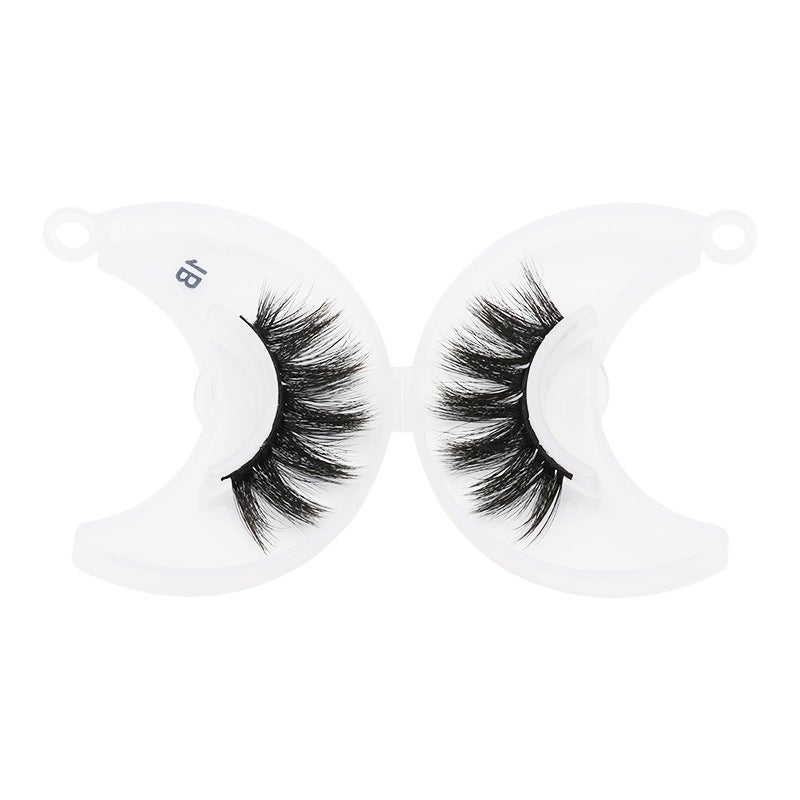 Cross-Border New SHIDISHANGPIN 3D Mink Fur False Eyelashes, Dense Multi-Layered Lashes, 1 Pair, Makeup Tool - Image 2