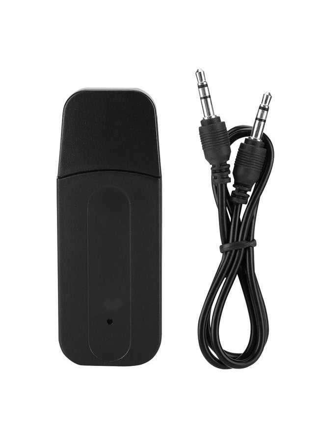 Thoraya Mini Wireless Bluetooth Stereo Dual USB Audio Receiver Adapter For Car Home Speaker (Black)  - Image 1