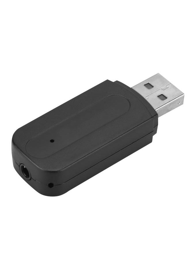 Thoraya Mini Wireless Bluetooth Stereo Dual USB Audio Receiver Adapter For Car Home Speaker (Black)  - Image 2