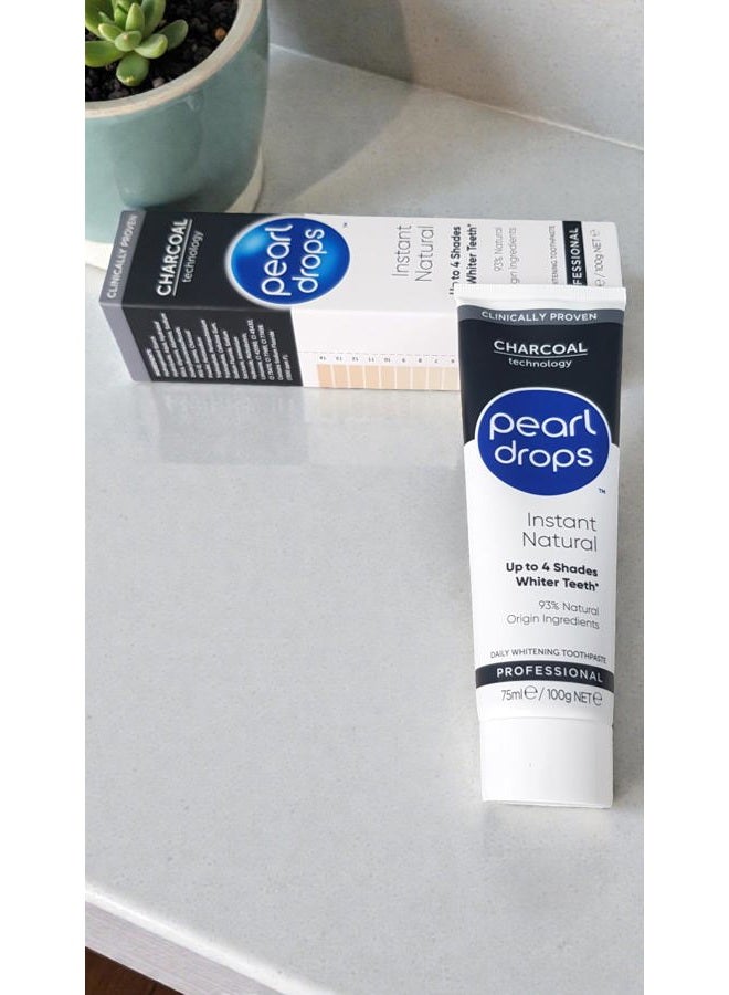 Pearl Drops Instant Natural Professional Daily Toothpaste with Charcoal - 75ml - Image 5