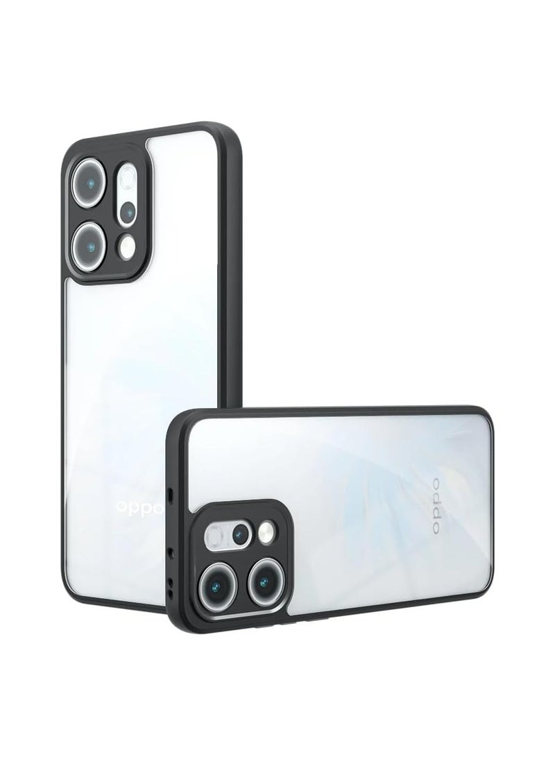 Case Compatible OPPO Reno 14 Pro, Skin Friendly Matte Clear Transparent Case Airbag Protection Yellowing Resistant Shockproof PC+TPU Protective Case
