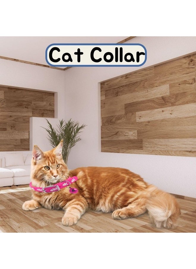 Sage Square 'S Multicolored Adjustable Rubber Silicone Cat Collar With Bell | Where Training Meets Style In A Vibrant Feline Design | Durable Rubber Silicone Promises Lasting Wear (Random)  - Image 3