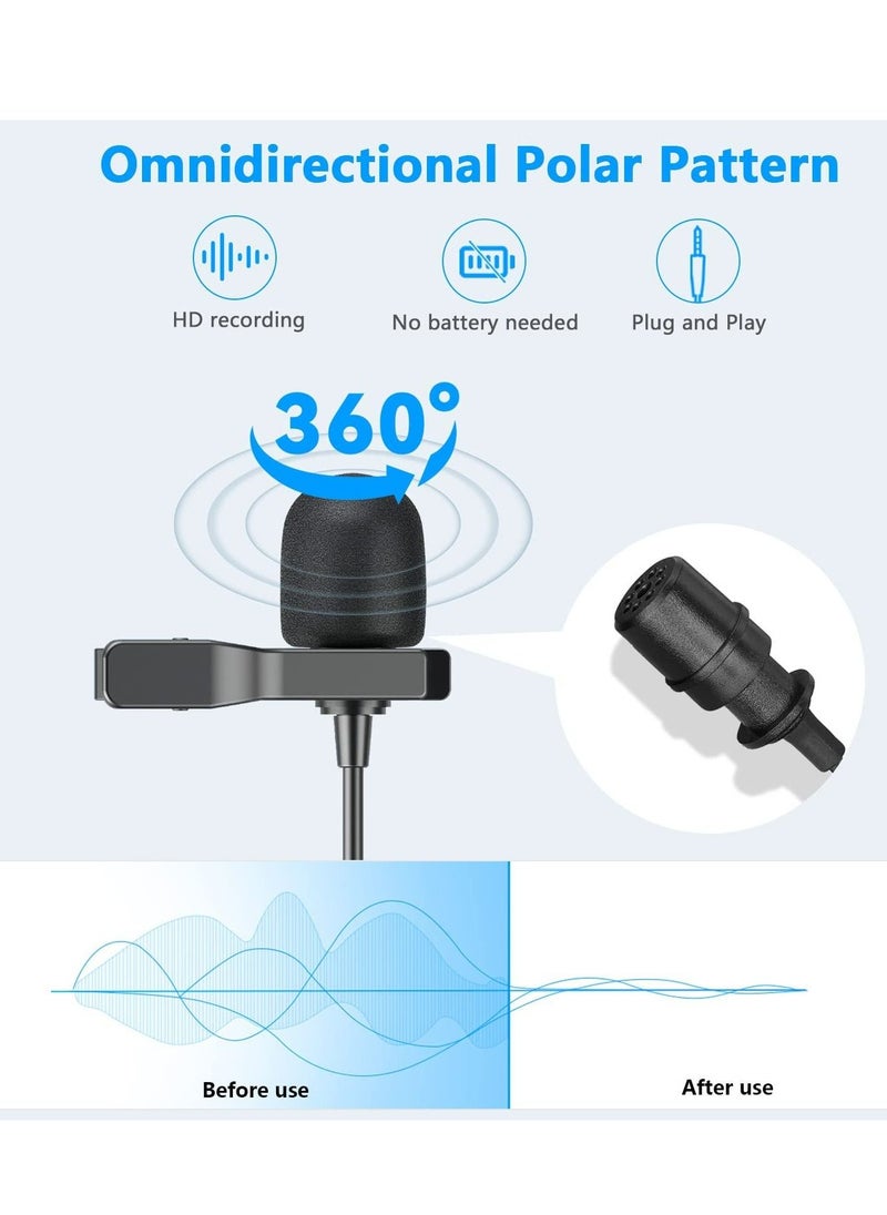 BOYA - BOYA By-M1 Pro II Lavalier Microphone Noise Cancelling Omnidirectional Mic with Monitoring Port for YouTube Tiktok Interview Broadcast Content Creation - Image 1
