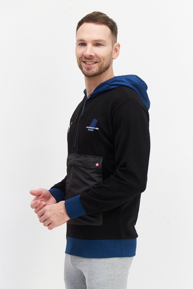 PUMA Men Sportswear Fit Brand Logo Training Hoodies, Black - Image 3