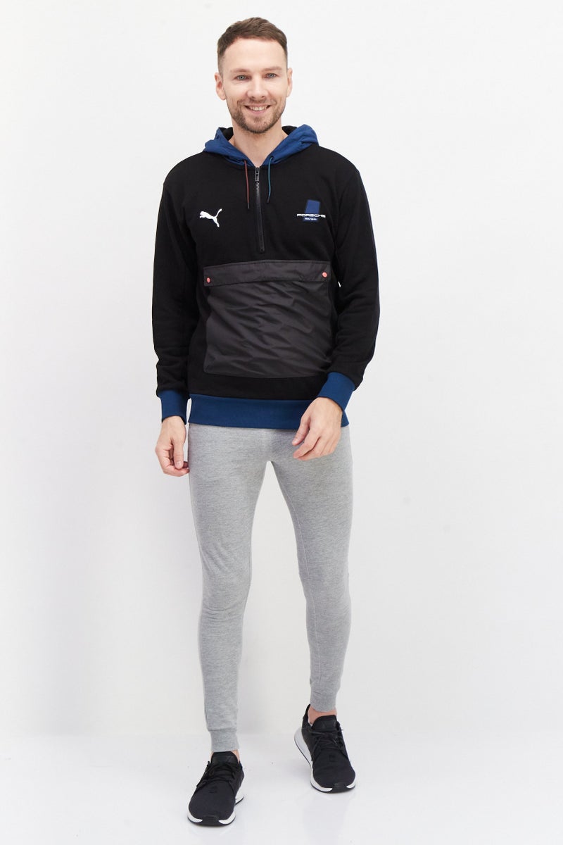 PUMA Men Sportswear Fit Brand Logo Training Hoodies, Black - Image 4