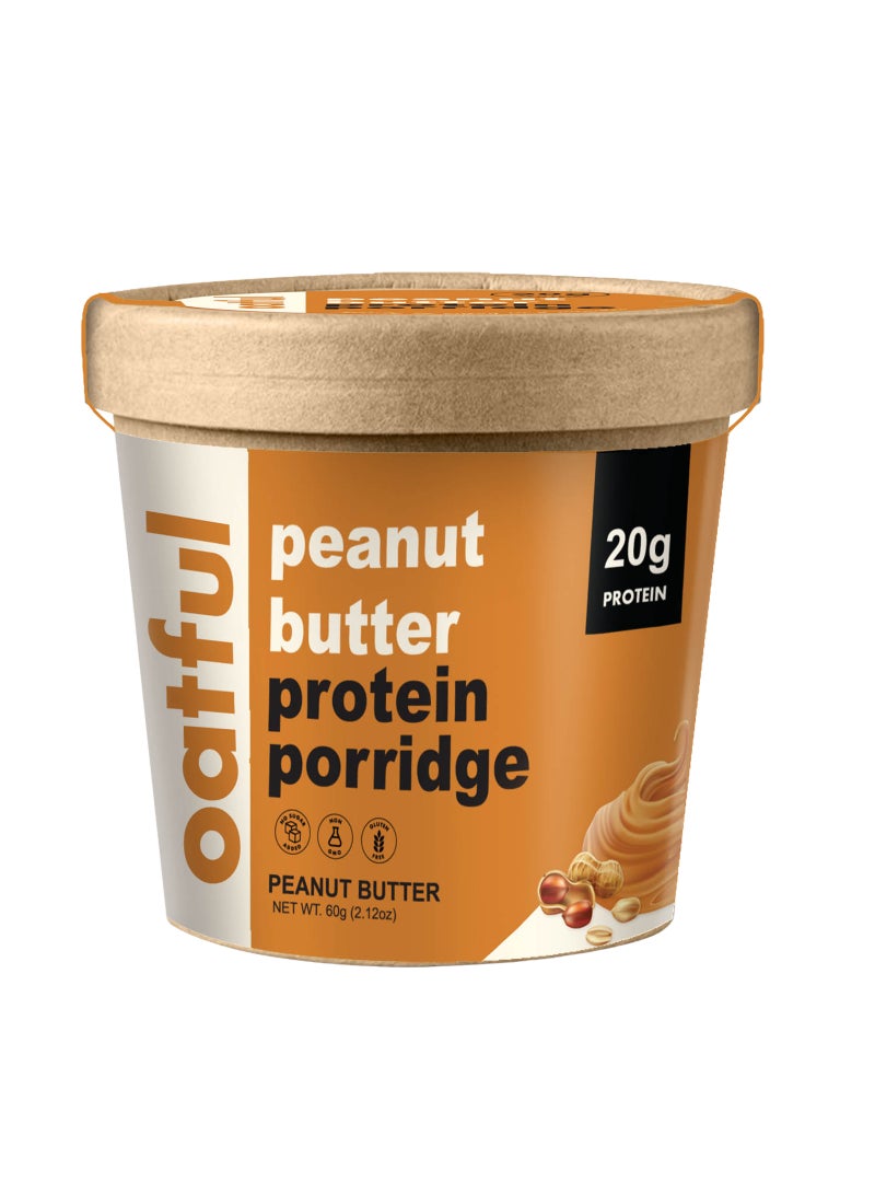Oatful Peanut Butter Protein Porridge Cups 60g  - Image 1