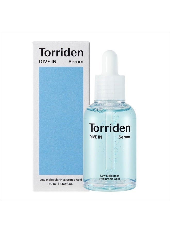 Torriden DIVE-IN Low-Molecular Hyaluronic Acid Serum, Fragrance-free Face Serum for Dry, Dehydrated, Oily Skin, Vegan, Clean 50ml - Image 1
