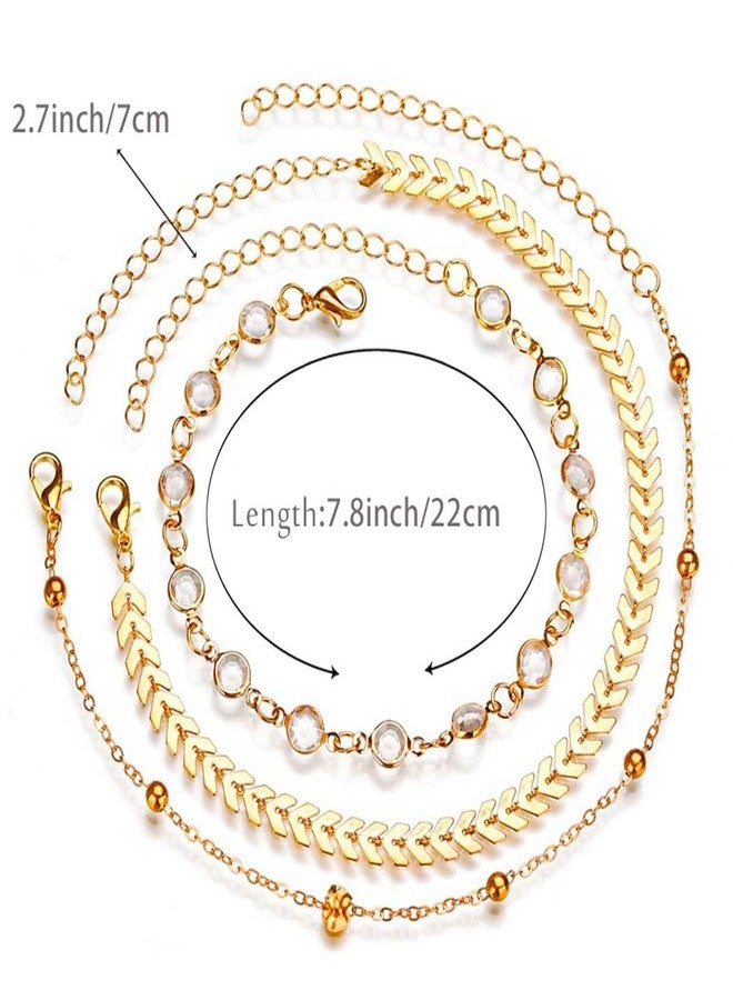 Zoestar Ankle Bracelets Gold Anklets Foot Jewelry for Women - Image 4