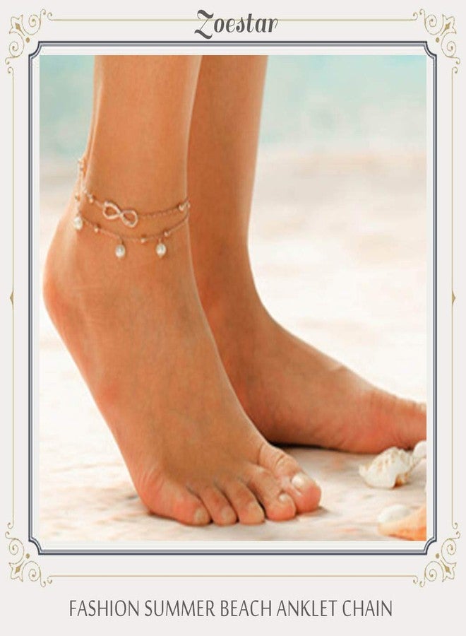 Zoestar Ankle Bracelets Gold Anklets Foot Jewelry for Women - Image 5