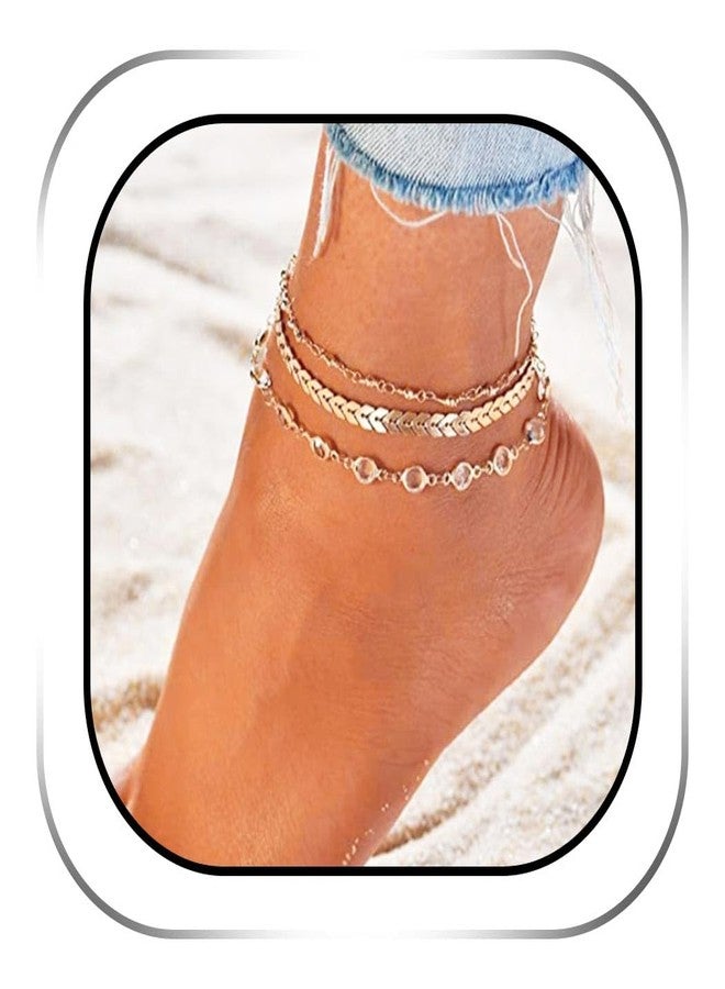 Zoestar Ankle Bracelets Gold Anklets Foot Jewelry for Women - Image 1