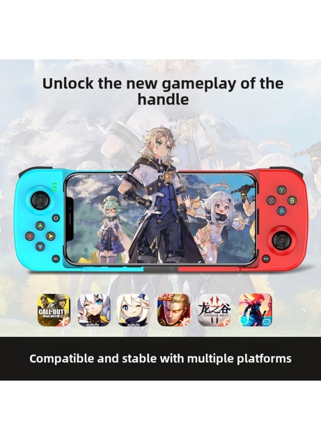 Beauenty D3 Wireless Mobile Phone Gamepad Bluetooth 5.0 Android IosMFI Wireless Bluetooth Mobile Phone Stretch Game Hand-Product Color:D3 Handle Black + Receiver  - Image 3