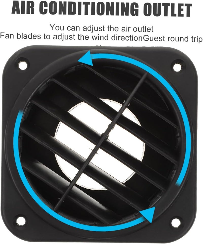 Car 2pcs Warm Air Outlet Auto Heater Trailers Air Conditioning Vent Deflector Utility Trailer Bearing Grease Small Trailer Heater Vent Cover Plastic Hose s Cars - Image 4