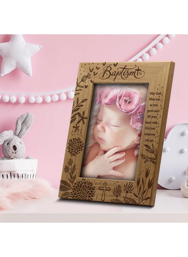 BELLA BUSTA -Blessings Baptism Christening Baby Girl/Boy Baptized Presents from Godparents -Ceremony of Baptizing a Child-Engraved Frame (5x7 Vertical) - Image 2