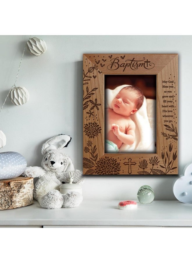 BELLA BUSTA -Blessings Baptism Christening Baby Girl/Boy Baptized Presents from Godparents -Ceremony of Baptizing a Child-Engraved Frame (5x7 Vertical) - Image 3