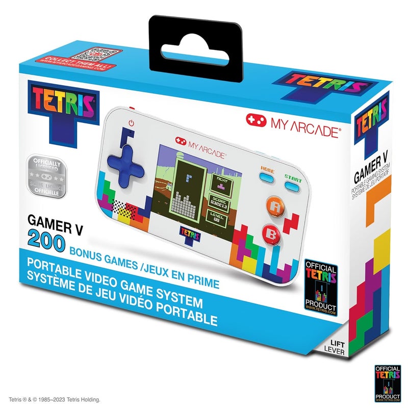 My Arcade  GAMER V CLASSIC TETRIS PORTABLE VIDEO GAME SYSTEM (201 GAMES IN 1) - BLUE - Image 1