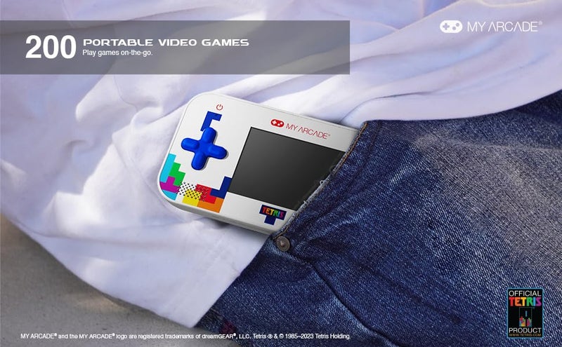 My Arcade  GAMER V CLASSIC TETRIS PORTABLE VIDEO GAME SYSTEM (201 GAMES IN 1) - BLUE - Image 5