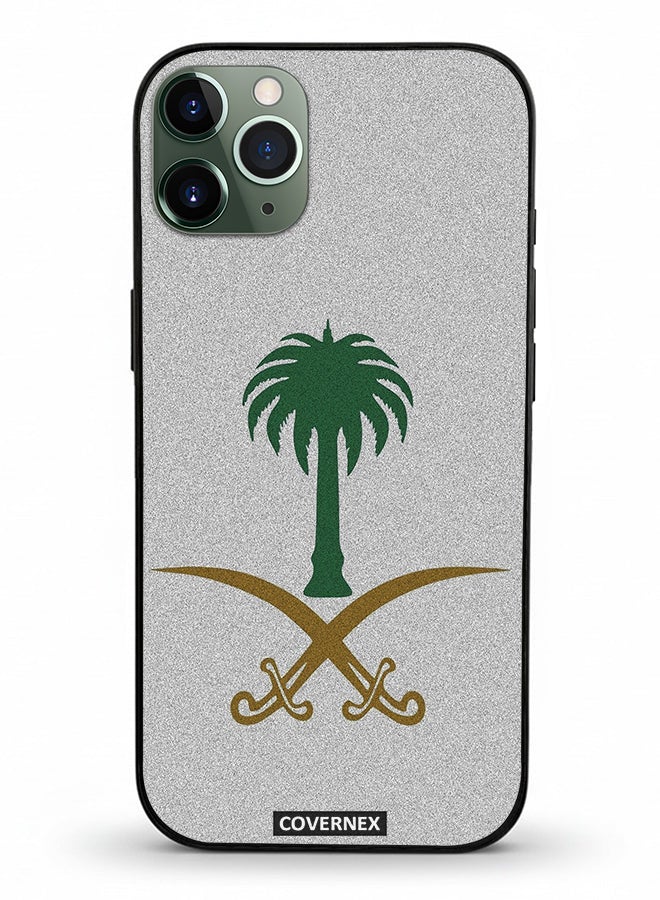 Covernex Apple iPhone 11 Pro Max Protective Case Cover Printed Featuring Saudi Arabian National Emblem - Image 2