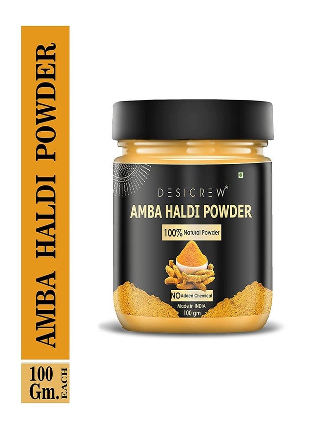 DESICREW Pure&Natural Amba Haldi Powder For Fairness,Treat Acne&Boils,Remove Scars,Keeps Away Wrinkles,Skin&Face Pack 100 Gm - Image 2