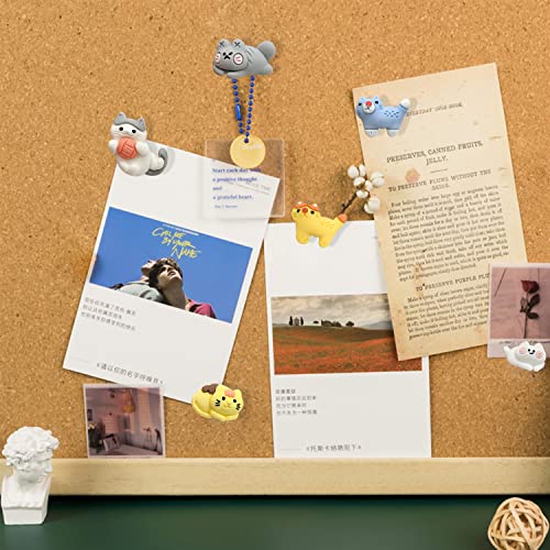 LLDYNW 30 pcs Cat Push Pins Cute Thumbtacks Cartoon Pushpins for Cork Board Photo Memo Paper Menu Maps Drawing Pins - Image 5