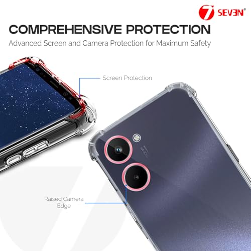 7-Seven 7SEVEN® Back Cover for Realme 10 4G Transparent Mobile Back Case Shock Proof Design Camera Edges Protection Crystal Clear Phone Case Silicon Soft TPU and Flexible Bumper Phone Cover - Image 3