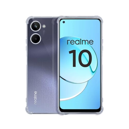 7-Seven 7SEVEN® Back Cover for Realme 10 4G Transparent Mobile Back Case Shock Proof Design Camera Edges Protection Crystal Clear Phone Case Silicon Soft TPU and Flexible Bumper Phone Cover - Image 1