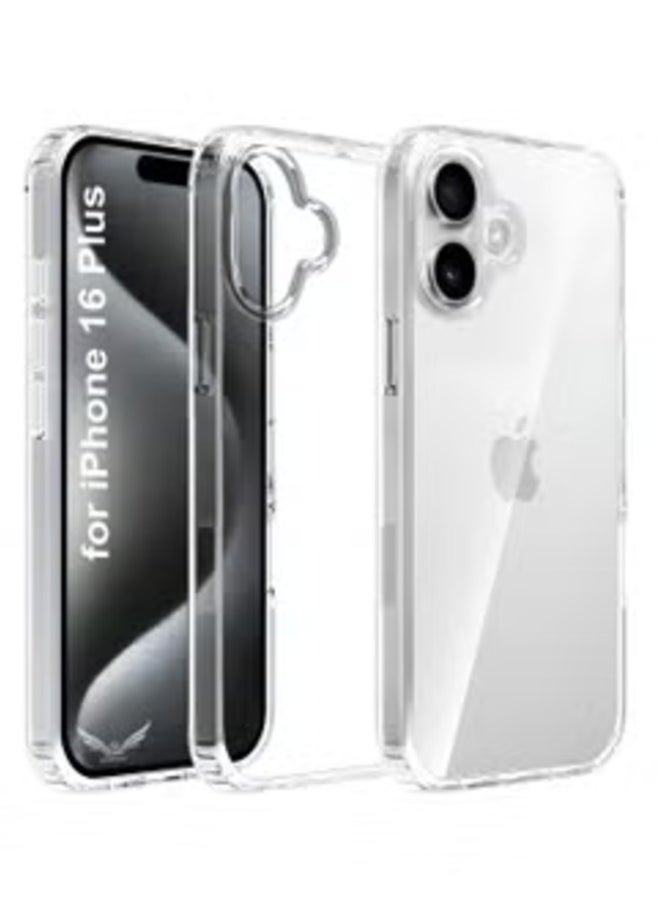 iPhone 16 Plus Soft TPU Case â 6.7 inch Non-Yellowing, Shockproof, and Anti-Scratch Protective Cover