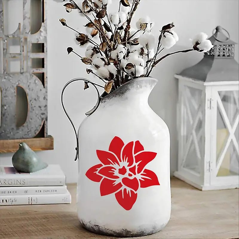 CLITHS Cliths Lotus Flower Stencil Set of 4Pcs Reusable 5.9 Inch DIY Painting Stencils for Wall, Fabric, Wood, Canvas, Tile, Floor - Perfect for Wall Art, Gifts  - Image 3
