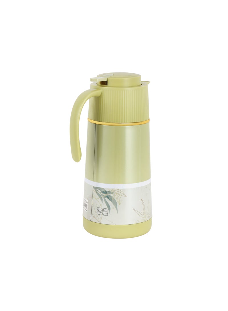 Royalford Eden Vacuum Flask RF12586 Pink Glass Inner and PP Outer Body Hot or Cold Asbestos-Free Leak-Proof 1900 ml Assorted Colors 1900ml - Image 2
