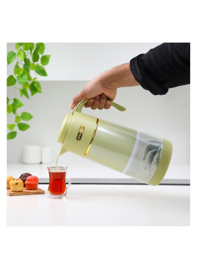 Royalford Eden Vacuum Flask RF12586 Pink Glass Inner and PP Outer Body Hot or Cold Asbestos-Free Leak-Proof 1900 ml Assorted Colors 1900ml - Image 4