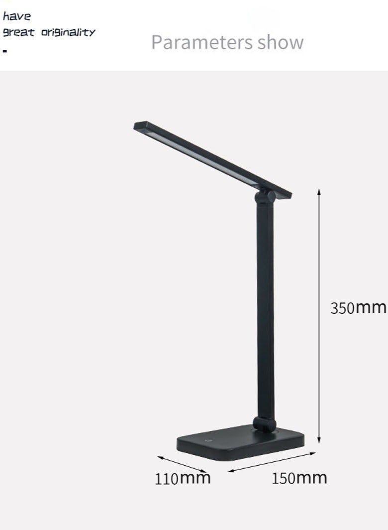 LED Desk Lamp with USB Charging Port Whole White for Home Office Essentials Table Lamp with Eye-Caring 3 Color Temperature Touch Control Stepless Dimming Desk Light for College Dorm - Image 4
