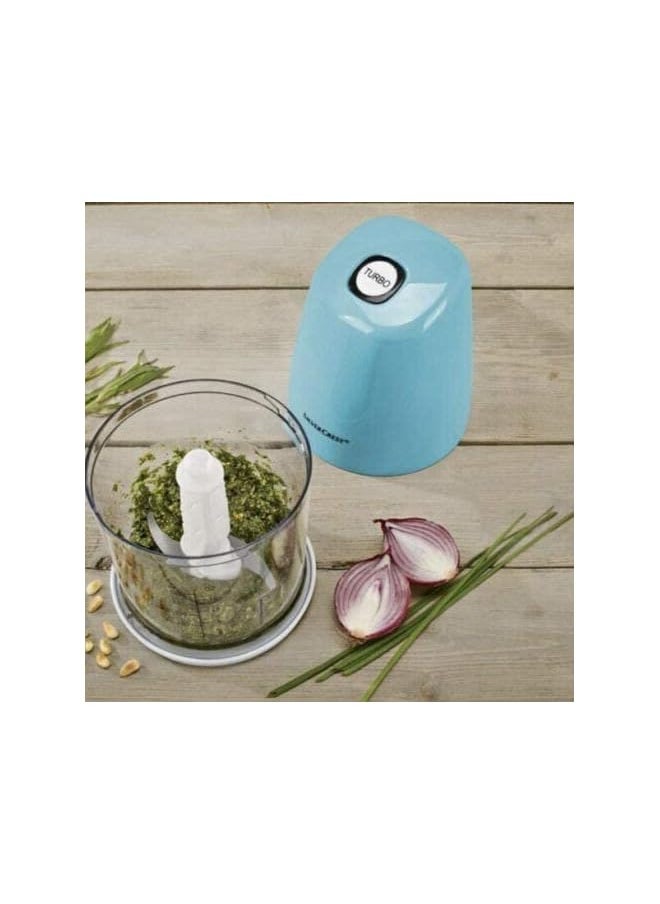 SilverCrest - Mini Chopper With Turbo Boost Button Extra Power 260W/300ml (Blue) - Image 1
