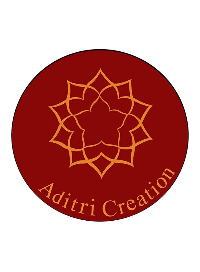 Aditri Creation Rangoli Decoration Flower Design Floor Rangoli/Home Decor/Gift For Home/Interior Handcrafted/Floor Stickers/Wall Sticker/Wall Decoration/Floor Decoration(Size :-8")(Pink,Blue) - Image 2