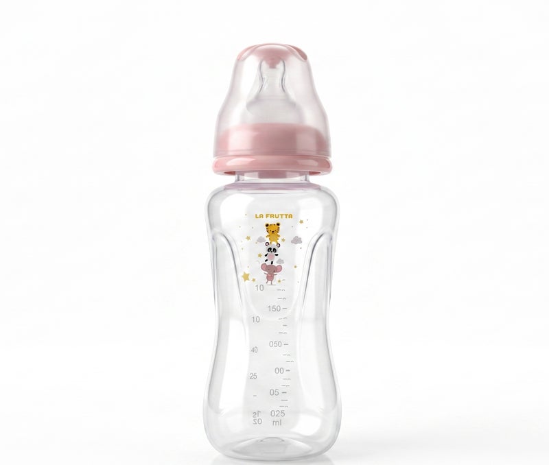 La Frutta La Fruta Comfort Plastic Bottle, Anti-Colic Air System for 4+ Months, 240ml Capacity, with Soft Silicone Teat, BPA-Free - Image 2