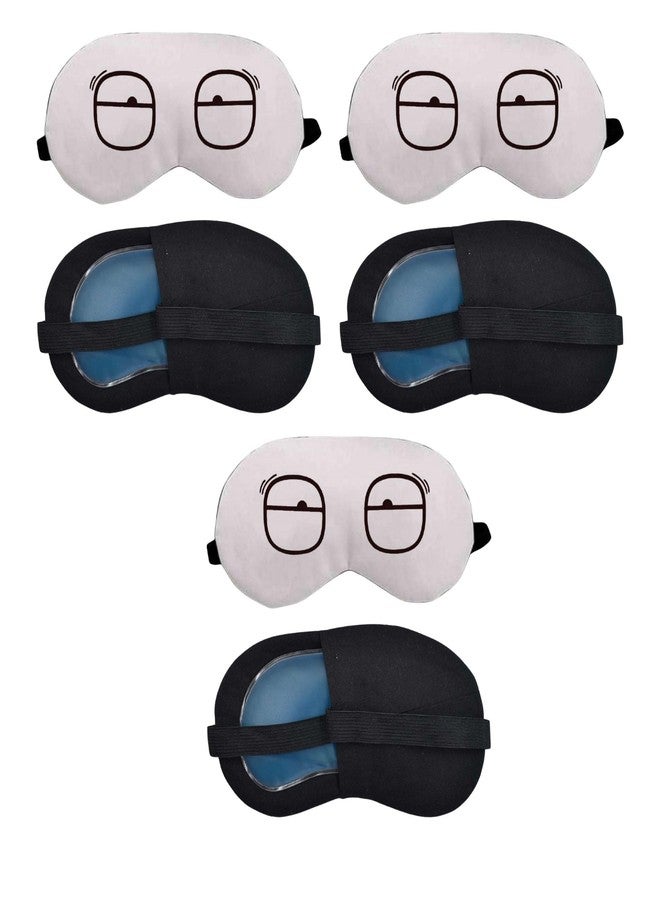 Samtrish Eye Mask For Sleeping Men Women With Cooling Gel For Night Deep Sleep, Dark Circles, Puffy Eye's,Dry Eyes | Pack of 3 - Image 1