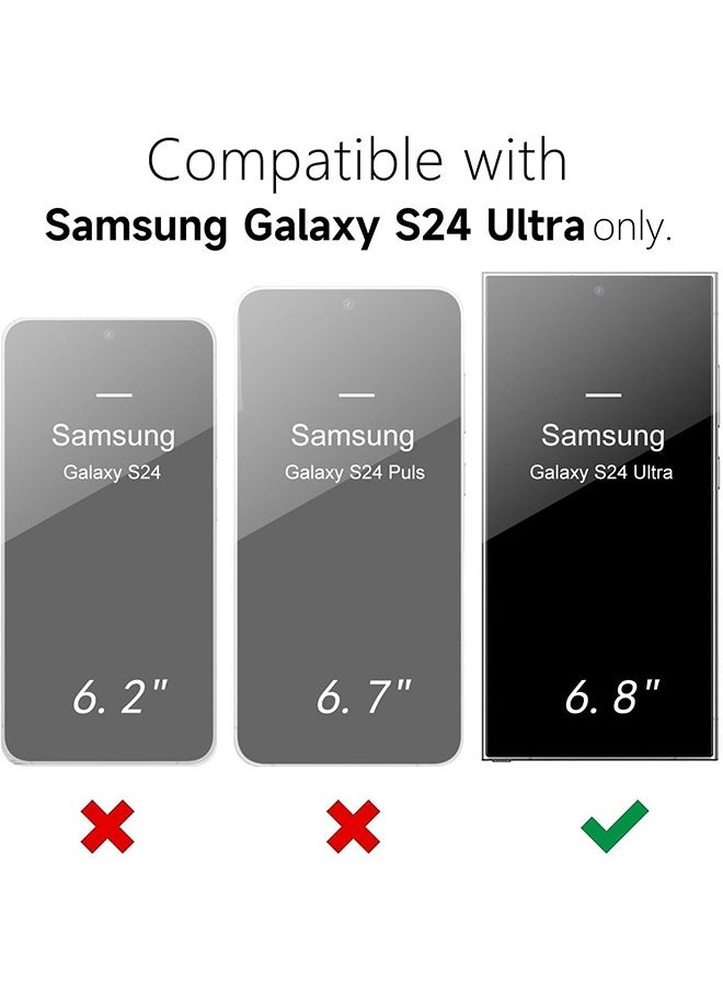 X-level Samsung Galaxy S24 Ultra 5G Case Cover Anti-Yellowing Military Back Anti-Explosion Back, Ultra Thin Mobile Phone Anti-Drop Shockproof Protection, Full Coverage Clear Protector for Galaxy S24 Ultra 5G  - Image 2