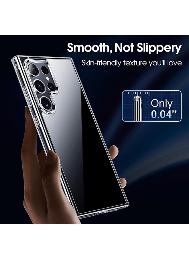 X-level Samsung Galaxy S24 Ultra 5G Case Cover Anti-Yellowing Military Back Anti-Explosion Back, Ultra Thin Mobile Phone Anti-Drop Shockproof Protection, Full Coverage Clear Protector for Galaxy S24 Ultra 5G  - Image 5