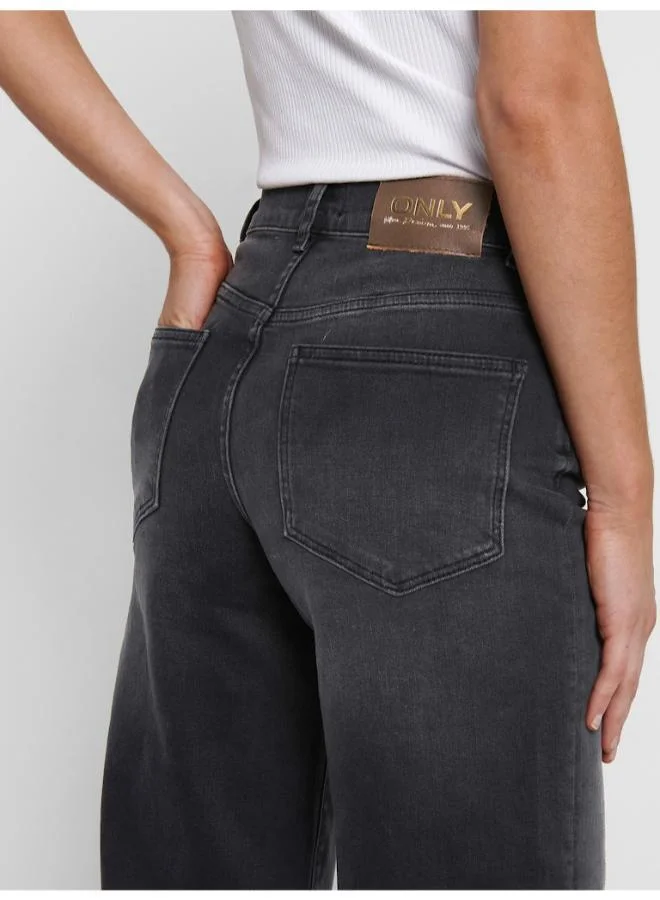 ONLY  High Waist Wide Leg Jeans for Women | Best Price UAE