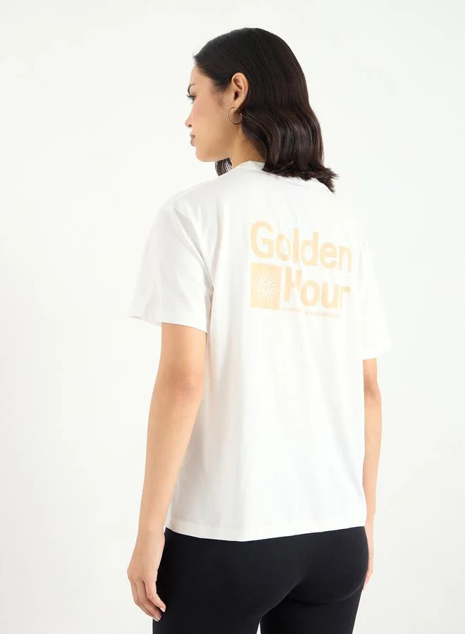 Styli Styli Women White Graphic Print T-Shirt